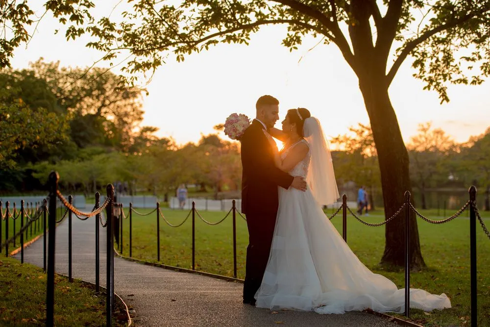 Golden Hour, wedding photograph by Sameen Photography