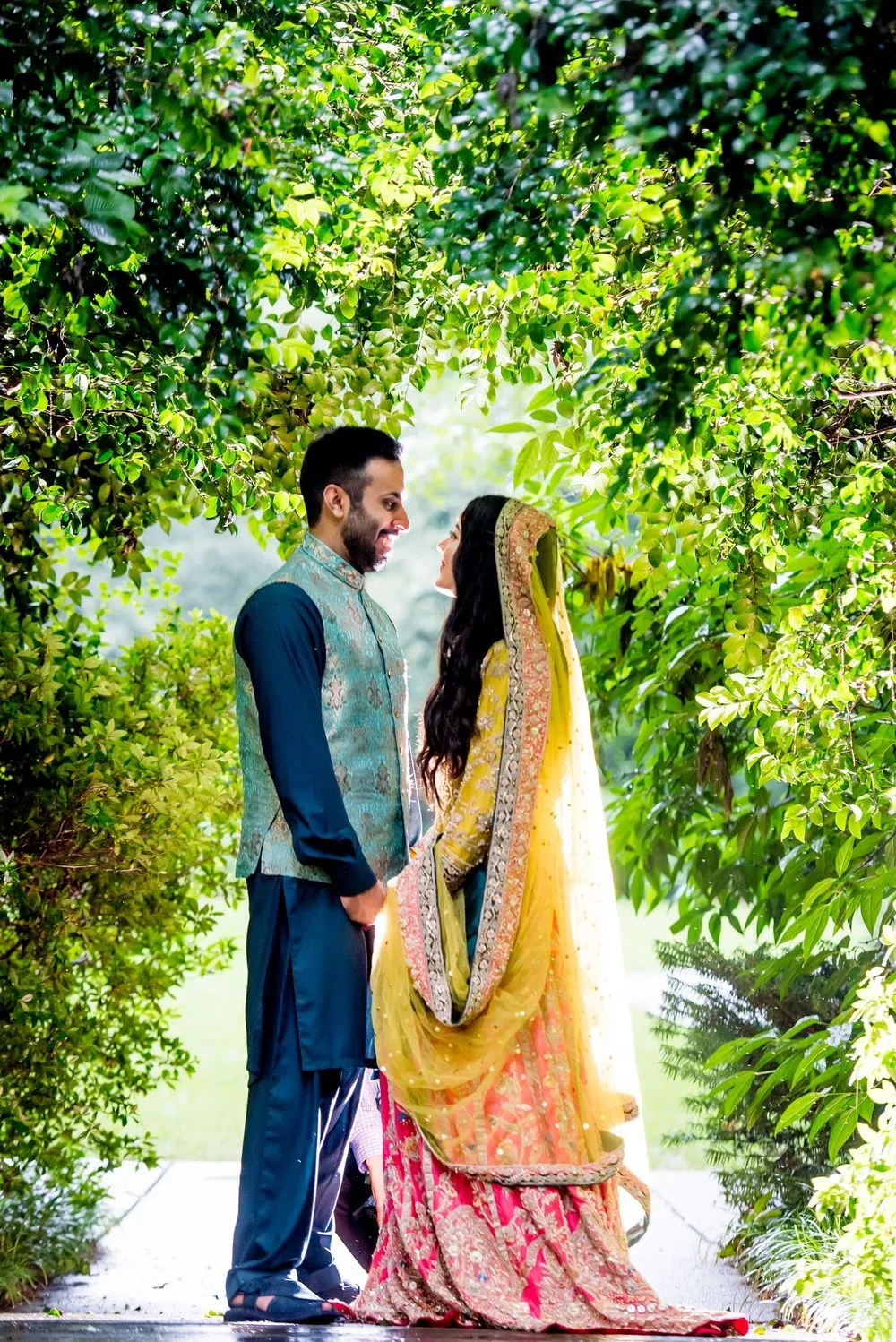 Red and Gold, wedding photograph by Sameen Photography