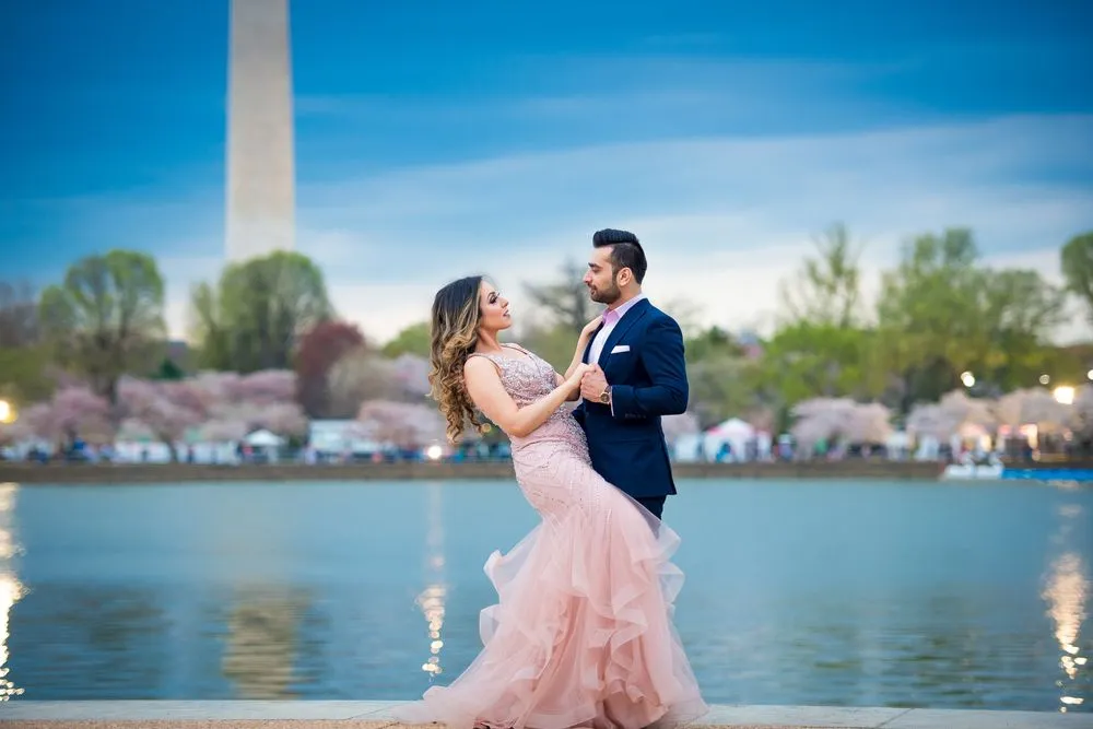 Golden Hour, wedding photograph by Sameen Photography