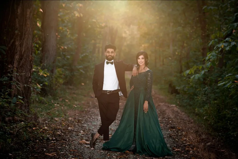 Golden Hour, wedding photograph by Sameen Photography